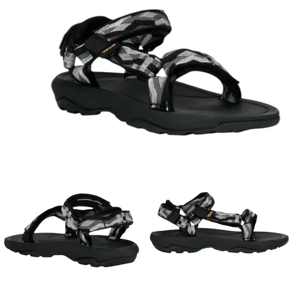 Men’s Teva Hurricane XLT 2 Black White Gray Sports Sandal SZ 6